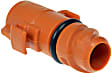 097-826HPCD AutoGrade Series Oil Drain Plug - Orange, Nylon, Direct Fit, Sold Individually
