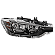 2016-2018 BMW 320i - Passenger Side Headlight, with Bulb, Halogen, Clear Lens, CAPA Certified