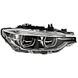 Passenger Side Headlight, with Bulb, LED, Clear Lens