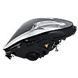 Passenger Side Headlight, without Bulb, HID/Xenon, Clear Lens, Base Model