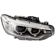 Passenger Side Headlight, without Bulb, HID/Xenon, Clear Lens, Base Model, CAPA CERTIFIED