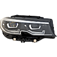 Passenger Side Headlight, with Bulb, LED, Clear Lens, Base Model