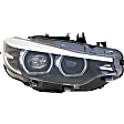 Passenger Side Headlight, with Bulb, LED, For Models without Adaptive Headlights
