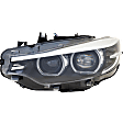 Driver Side Headlight, with Bulb, LED, For Models without Adaptive Headlights