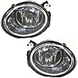 Front, Driver and Passenger Side Fog Light, With Bulb, Halogen