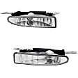 Front, Driver and Passenger Side Fog Light, With Bulb, Halogen