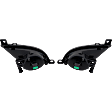 Front, Driver and Passenger Side Halogen Fog Light, With bulb(s)