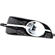Driver Side Fog Light Trim, Chrome