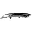 Front, Driver Side Fog Light Trim, Textured Black, Side Bumper Grille, Base Model, For Models With Luxury and Modern Line, Without M Package