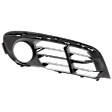 Front, Driver Side Fog Light Trim, Textured Black, Side Bumper Grille, Base Model, For Models With Luxury and Modern Line, Without M Package
