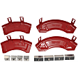 11-0004F Brake Caliper Cover - Gloss red, Aluminum