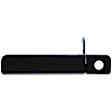 15707 Front, Driver Side Black Exterior Door Handle, With Key Hole, Help Series