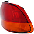 1571415 Passenger Side Halogen Tail Light, Without bulb(s), Amber & Red Lens, Sedan
