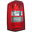 1571423 Driver Side Halogen Tail Light, With bulb(s), Red Lens