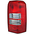 1571424 Passenger Side Halogen Tail Light, With bulb(s), Red Lens