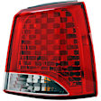 1571425 Passenger Side Halogen Tail Light, With bulb(s), Clear Lens