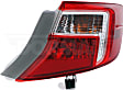 1571436 Passenger Side Halogen Tail Light, With bulb(s), Red Lens