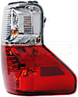 1571441 Driver Side Halogen Tail Light, With bulb(s), Red Lens