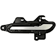 15757 Front Or Rear, Driver Side Black with chrome insert Exterior Door Handle, Without Key Hole, Help Series