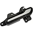 15757 Front Or Rear, Driver Side Black with chrome insert Exterior Door Handle, Without Key Hole, Help Series