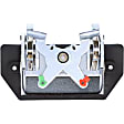 15766 Help Series Tailgate Handle, Chrome Plastic Without Camera Hole With Key Hole