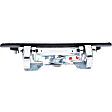 15766 Help Series Tailgate Handle, Chrome Plastic Without Camera Hole With Key Hole