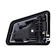 15812 Front Or Rear, Driver Side Textured Black Interior Door Handle, Without Door Lock Button, Help Series