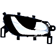 15858 Front Or Rear, Passenger Side Black Exterior Door Handle, Without Door Lock Hole, Help Series