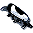 15858 Front Or Rear, Passenger Side Black Exterior Door Handle, Without Door Lock Hole, Help Series