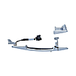 15861 Front, Driver or Passenger Side Chrome Exterior Door Handle, With Door Lock Hole, Help Series