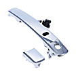 15861 Front, Driver or Passenger Side Chrome Exterior Door Handle, With Door Lock Hole, Help Series
