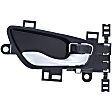 15866 Front Or Rear, Passenger Side Black Interior Door Handle, Without Door Lock Hole, Help Series