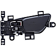 15866 Front Or Rear, Passenger Side Black Interior Door Handle, Without Door Lock Hole, Help Series