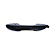 15878 Front, Passenger Side Black Exterior Door Handle, Without Door Lock Hole, Help Series