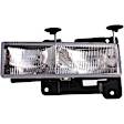 1590000 Driver Side Halogen Headlight, With bulb(s), OE Replacement