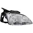 1590035 Passenger Side Halogen Headlight, With bulb(s), OE Replacement