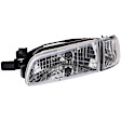 1590082 Driver Side Halogen Headlight, With bulb(s), OE Replacement