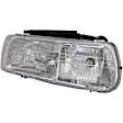 1590119 Passenger Side Halogen Headlight, With bulb(s), OE Replacement