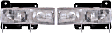 1996 GMC K2500 Suburban - Driver and Passenger Side Halogen Headlight, With bulb(s), OE Replacement