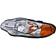 1590146 Driver Side Halogen Headlight, With bulb(s), OE Replacement