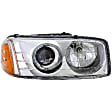 1590149 Passenger Side Halogen Headlight, With bulb(s), Clear Lens