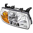1590173 Passenger Side Halogen Headlight, With bulb(s), OE Replacement