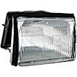1590201 Passenger Side Halogen Headlight, With bulb(s), OE Replacement