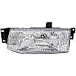 1590214 Driver Side Halogen Headlight, With bulb(s), OE Replacement