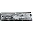 1590231 Passenger Side Halogen Headlight, With bulb(s), Clear Lens