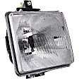 1590232 Driver Side Halogen Headlight, With bulb(s), OE Replacement
