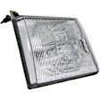 1590237 Passenger Side Halogen Headlight, With bulb(s), OE Replacement