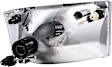 1590282 Driver Side Halogen Headlight, With bulb(s), OE Replacement