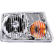 1590285 Passenger Side Halogen Headlight, With bulb(s), OE Replacement
