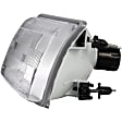 1590286 Driver Side Halogen Headlight, With bulb(s), OE Replacement